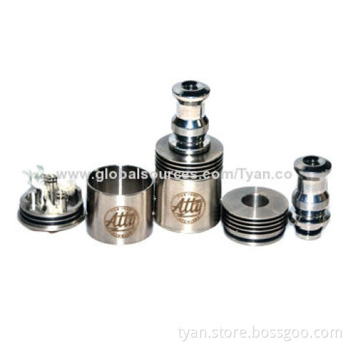 2014 new hot stainless steel e cig 26650 TOBH ATTY RBA atomizer